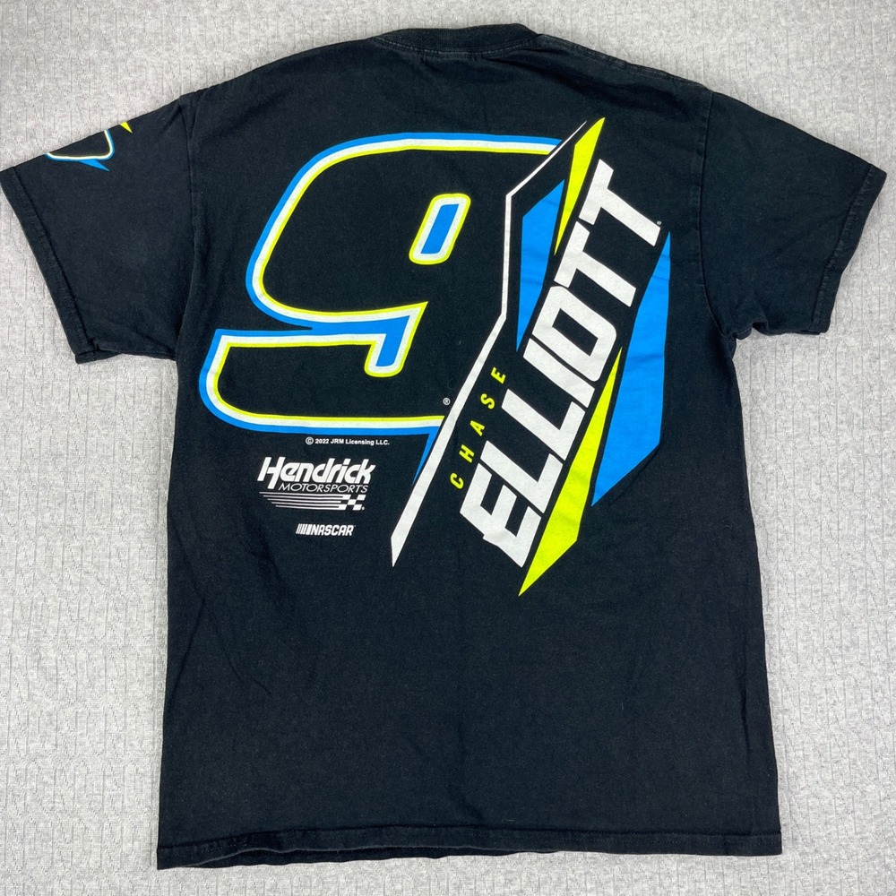 Hendrick Motorsports NASCAR Cup T-Shirt Men M Black Chase Elliott 9 Graphic Tee